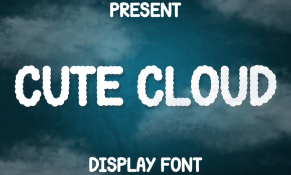 Cute Cloud Font Fonts Free Download Cute Cloud Font - Featured Image