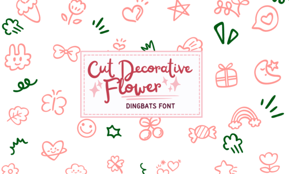 Cute Decorative Flower Font - Featured Image