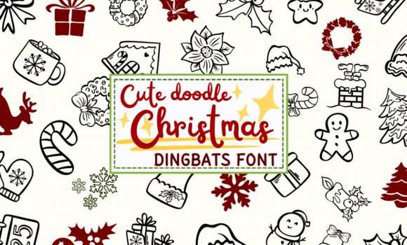 Cute Doodle Christmas Font - Featured Image