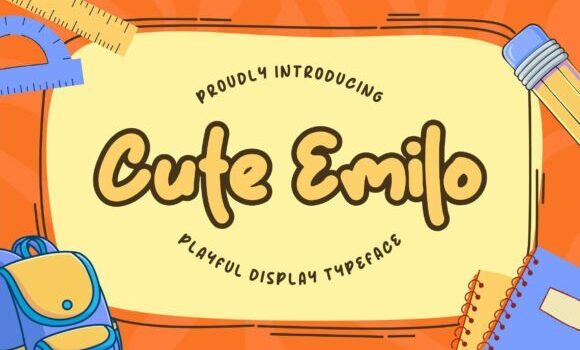 Cute Emilo Font Fonts Free Download Cute Emilo Font - Featured Image