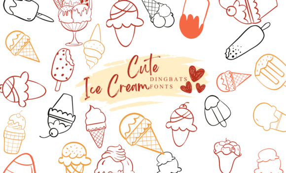 Cute Ice Cream Font - Featured Image