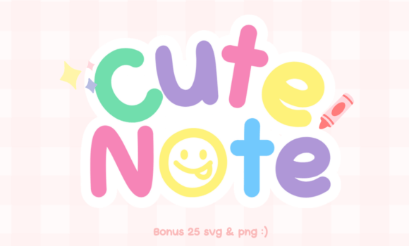 Cute Note Font - Featured Image