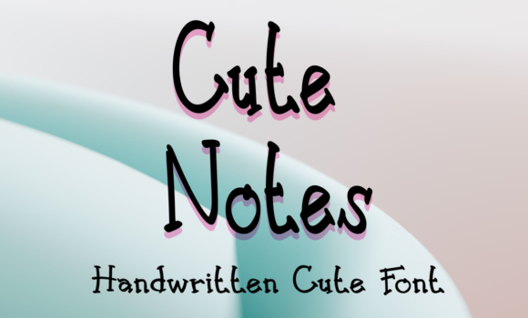 Cute Notes Font - Featured Image
