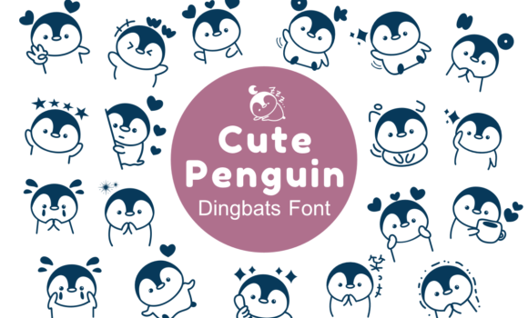 Cute Penguin Font - Featured Image