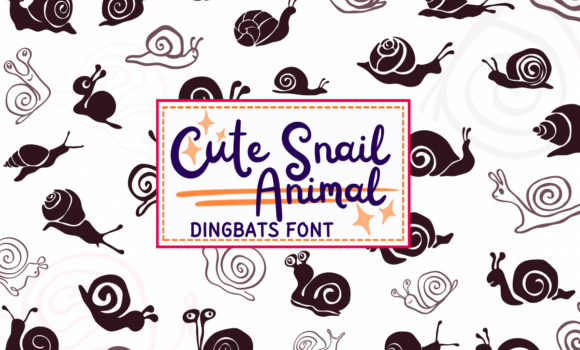 Cute Snail Animal Font Fonts Free Download Cute Snail Animal Font - Featured Image
