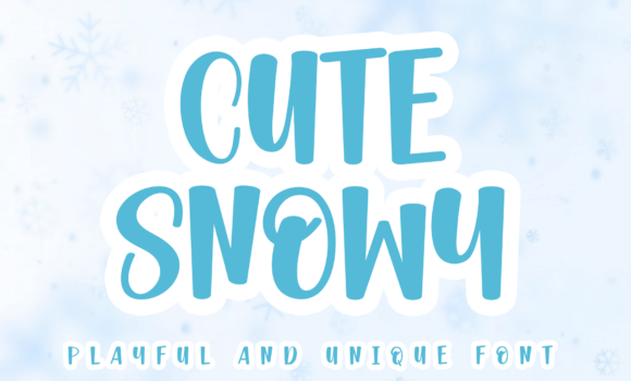 Cute Snowy Font Fonts Free Download Cute Snowy Font - Featured Image