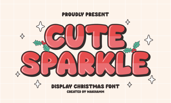 Cute Sparkle Font - Featured Image