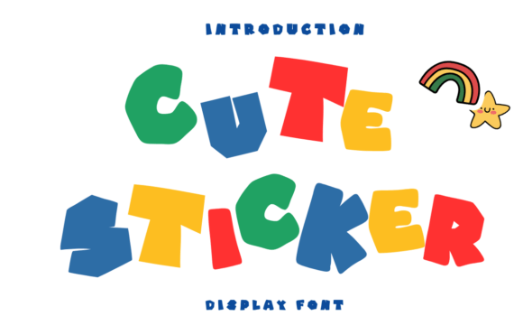 Cute Sticker Font - Featured Image