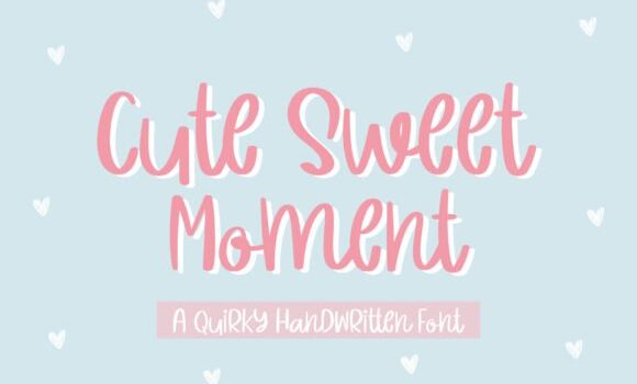 Cute Sweet Moment Font Fonts Free Download Cute Sweet Moment Font - Featured Image