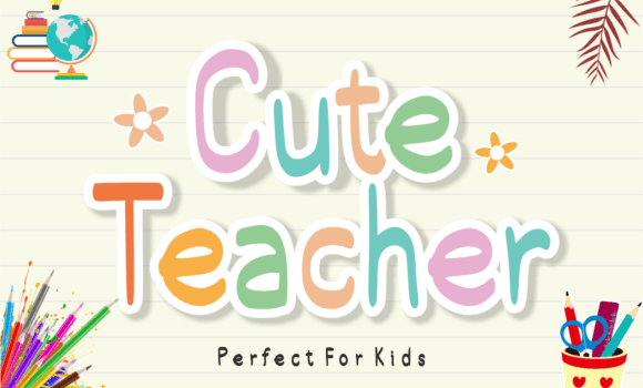Cute Teacher Font - Featured Image