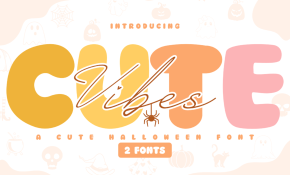Cute Vibes Font - Featured Image