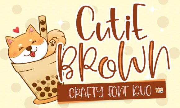 Cutie Brown Font - Featured Image