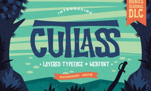 Cutlass Typeface Font - Featured Image