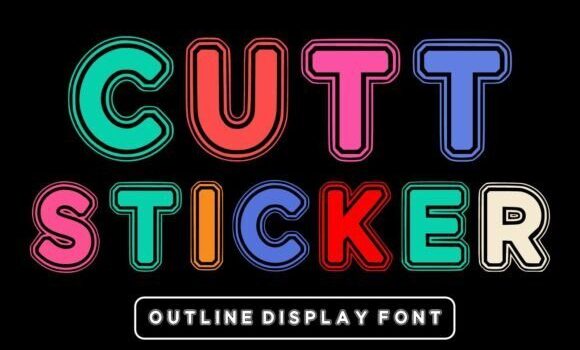 Cutt Sticker Font - Featured Image
