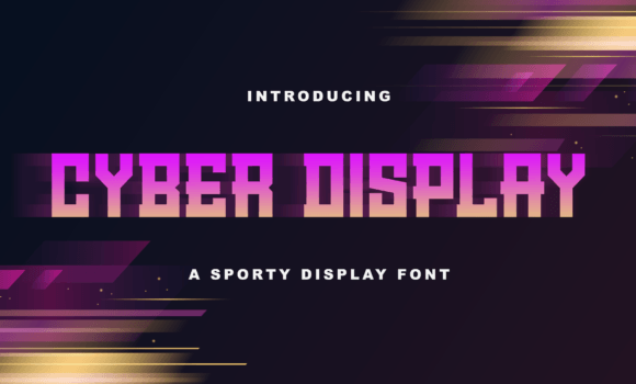 Cyber Display Font - Featured Image