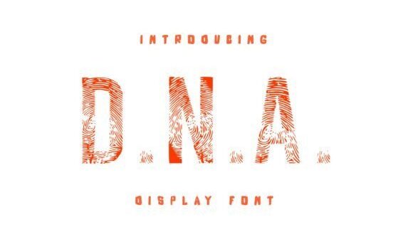 D.n.a Font Fonts Free Download