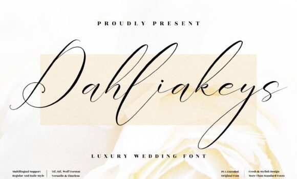 Dahliakeys Font Fonts Free Download Dahliakeys Font - Featured Image