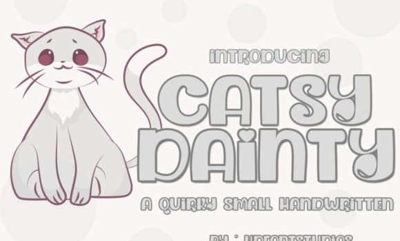 Dainty Catsy Font - Featured Image
