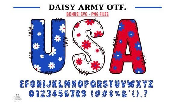 Daisy Army Font - Featured Image