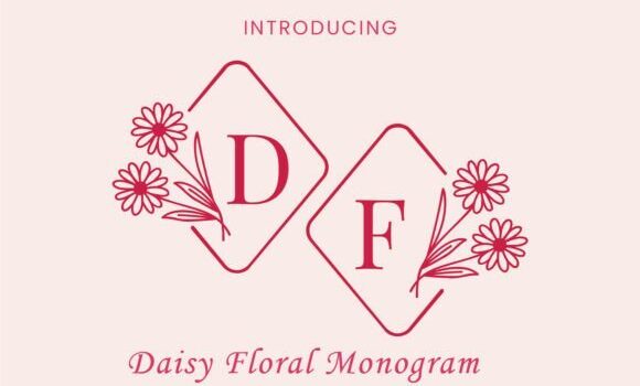 Daisy Floral Monogram Font - Featured Image