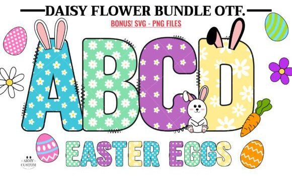 Daisy Flower Bundle Font Fonts Free Download Daisy Flower Bundle Font - Featured Image