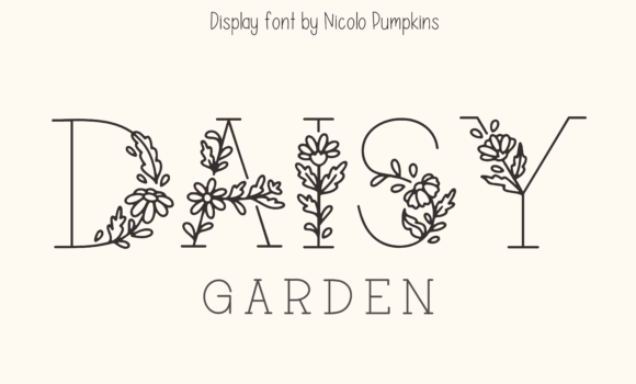 Daisy Garden Font Fonts Free Download Daisy Garden Font - Featured Image