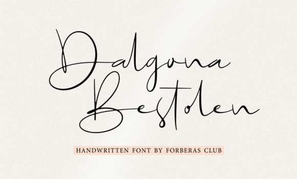 Dalgona Bestolen Font - Featured Image