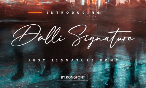 Dalli Signature Font - Featured Image