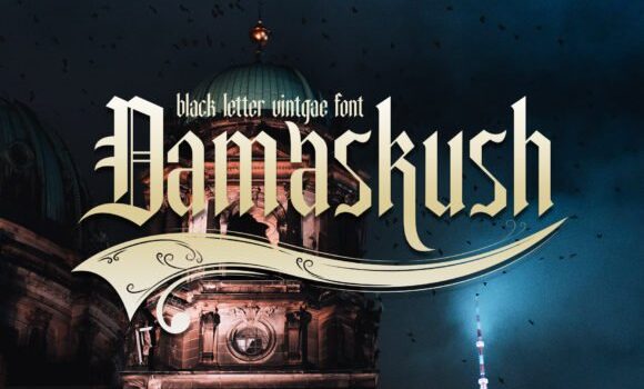 Damaskush Font Fonts Free Download Damaskush Font - Featured Image