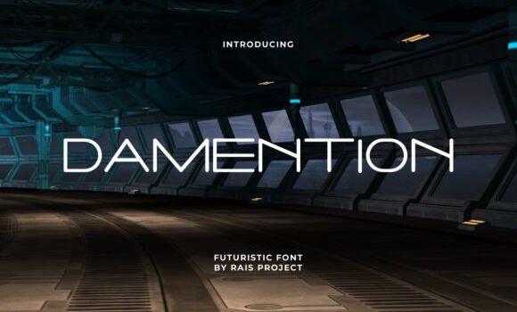 Damention Font - Featured Image