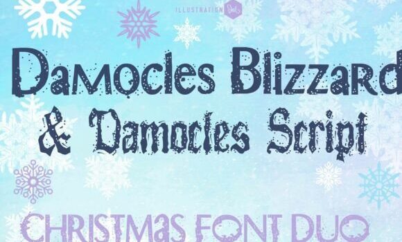 Damocles Blizzard Duo Font - Featured Image