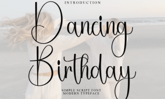 Dancing Birthday Font Fonts Free Download Dancing Birthday Font - Featured Image