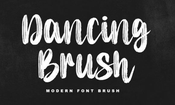 Dancing Brush Font - Featured Image
