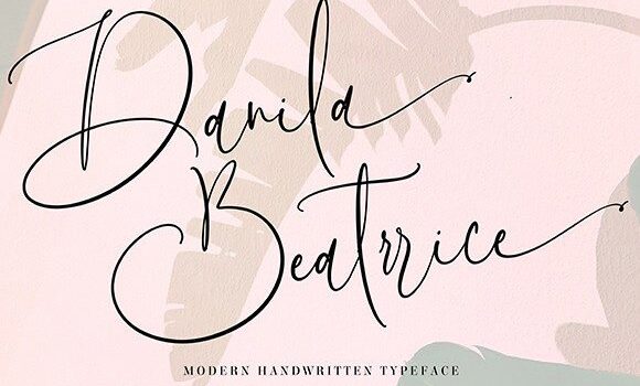 Danila Beatrrice Font Fonts Free Download Danila Beatrrice Font - Featured Image