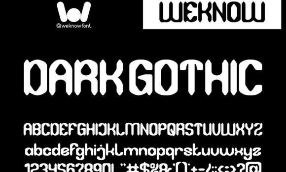 Dark Gothic Font - Featured Image