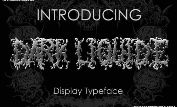 Dark Liquide Font Fonts Free Download Dark Liquide Font - Featured Image