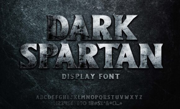 Dark Spartan Font - Featured Image