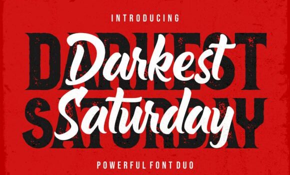 Darkest Saturday Duo Font - Featured Image