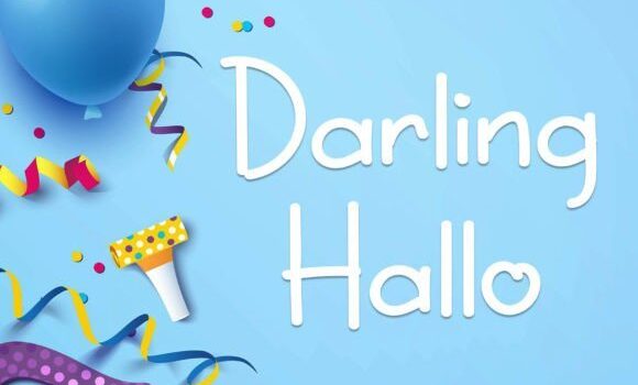 Darling Hallo Font - Featured Image