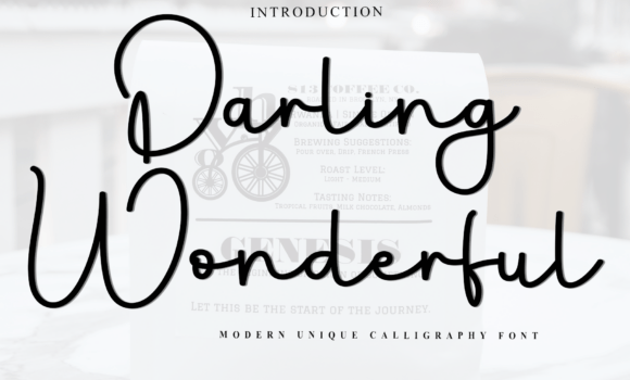 Darling Wonderful Font - Featured Image