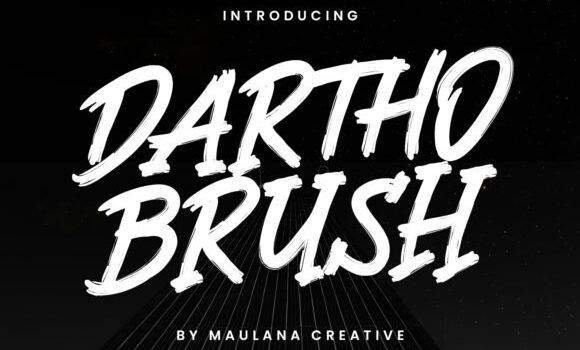 Dartho Brush Font - Featured Image