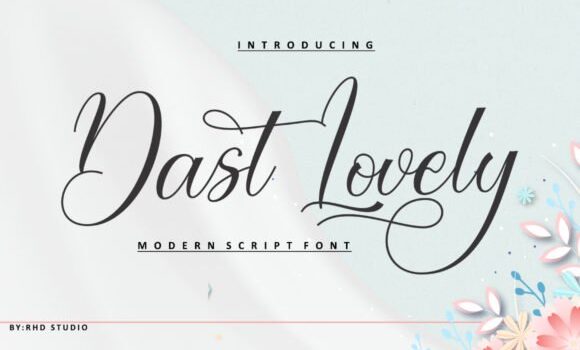 Dast Lovely Font - Featured Image