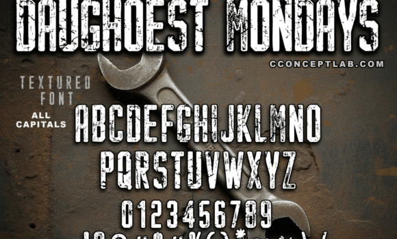 Daughoest Mondays Font - Featured Image