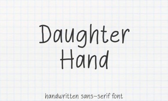 Daughter Hand Font - Featured Image