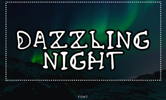 Dazzling Night Font - Featured Image