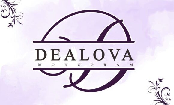 Dealova Monogram Font - Featured Image