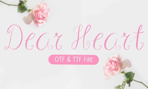 Dear Heart Font - Featured Image