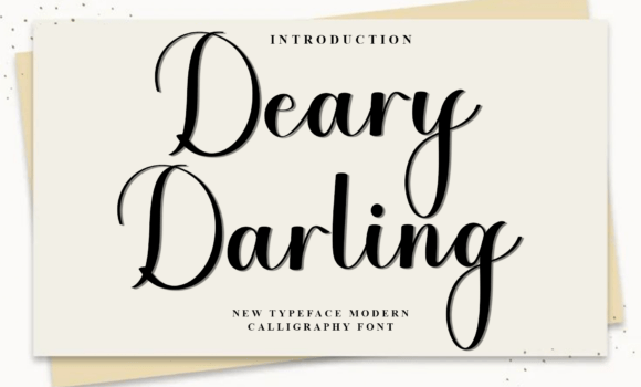 Deary Darling Font - Featured Image