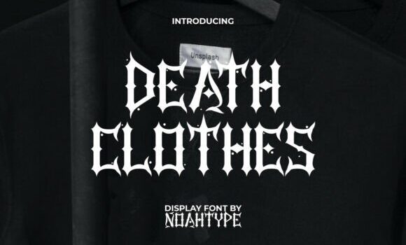 Death Clothes Font - Featured Image