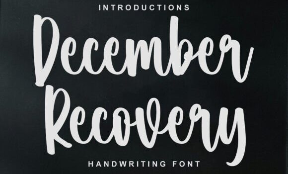 December Recovery Font - Featured Image